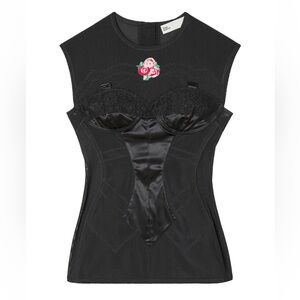 Tory Burch Mesh Corset Top NWT